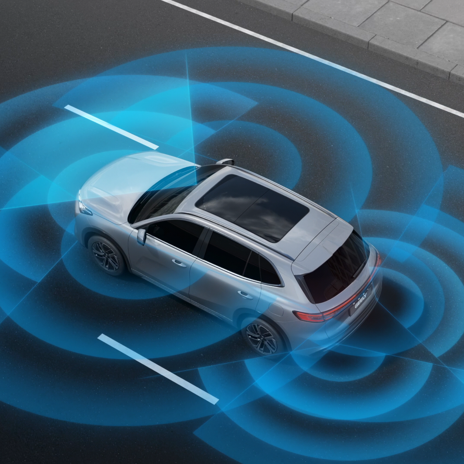 מצלמה היקפית לכל הפאות מחוץ לרכב